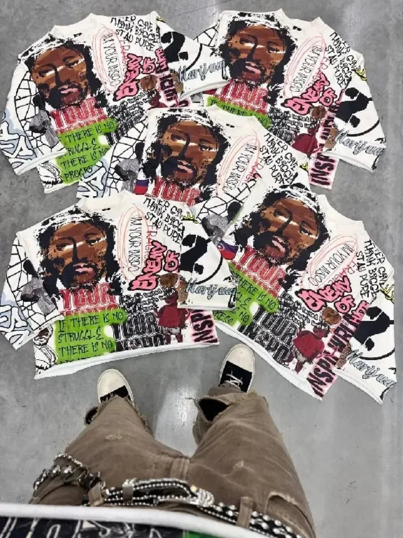 Oversized Y2K T-Shirt – 777 CHILD Graphic Print