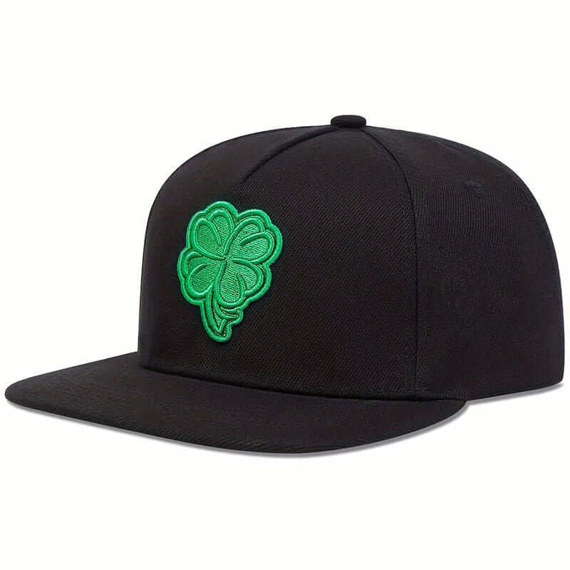Unisex Clover Embroidery Baseball Cap – Adjustable Hip-Hop Hat for Outdoor Style & Sun Protection